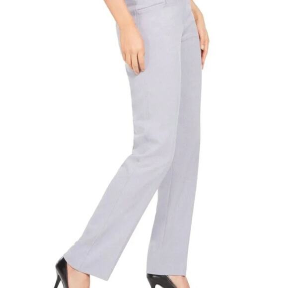 Anne Klein Ridge Crest Duke Twill Pants Light Gray Women Size 16 Mid Rise NEW - Picture 2 of 13